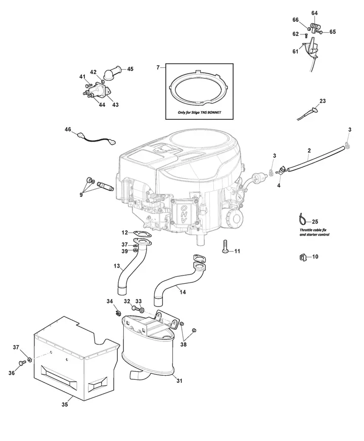 17.5 hp briggs and stratton engine parts diagram