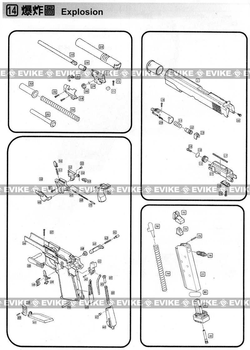 1911 series 80 parts diagram