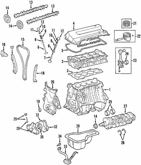 2001 toyota corolla parts diagram