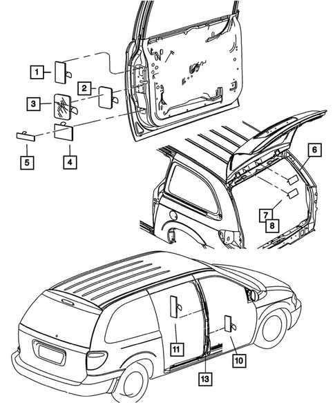 2005 dodge grand caravan parts diagram