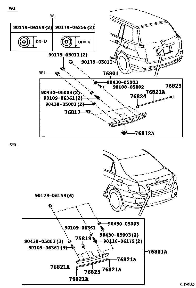 2005 toyota corolla body parts diagram