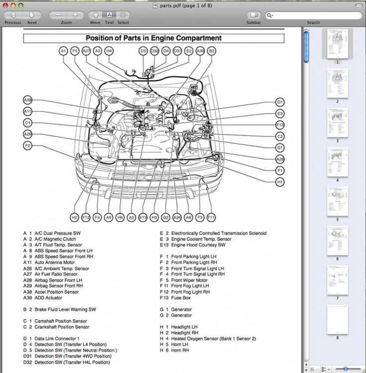 2005 toyota tacoma parts diagram