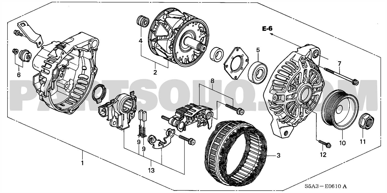 2005 honda civic parts diagram