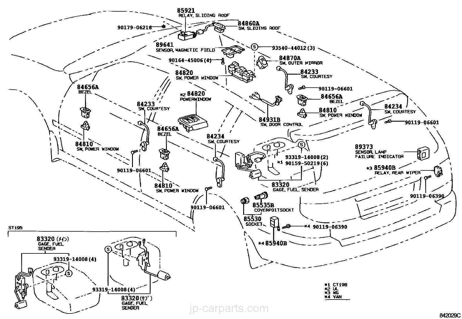 2005 toyota corolla body parts diagram