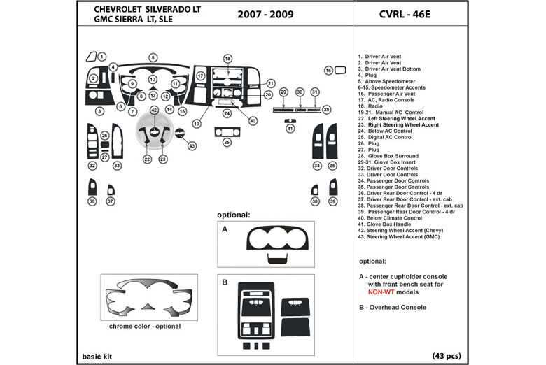 2007 gmc sierra parts diagram