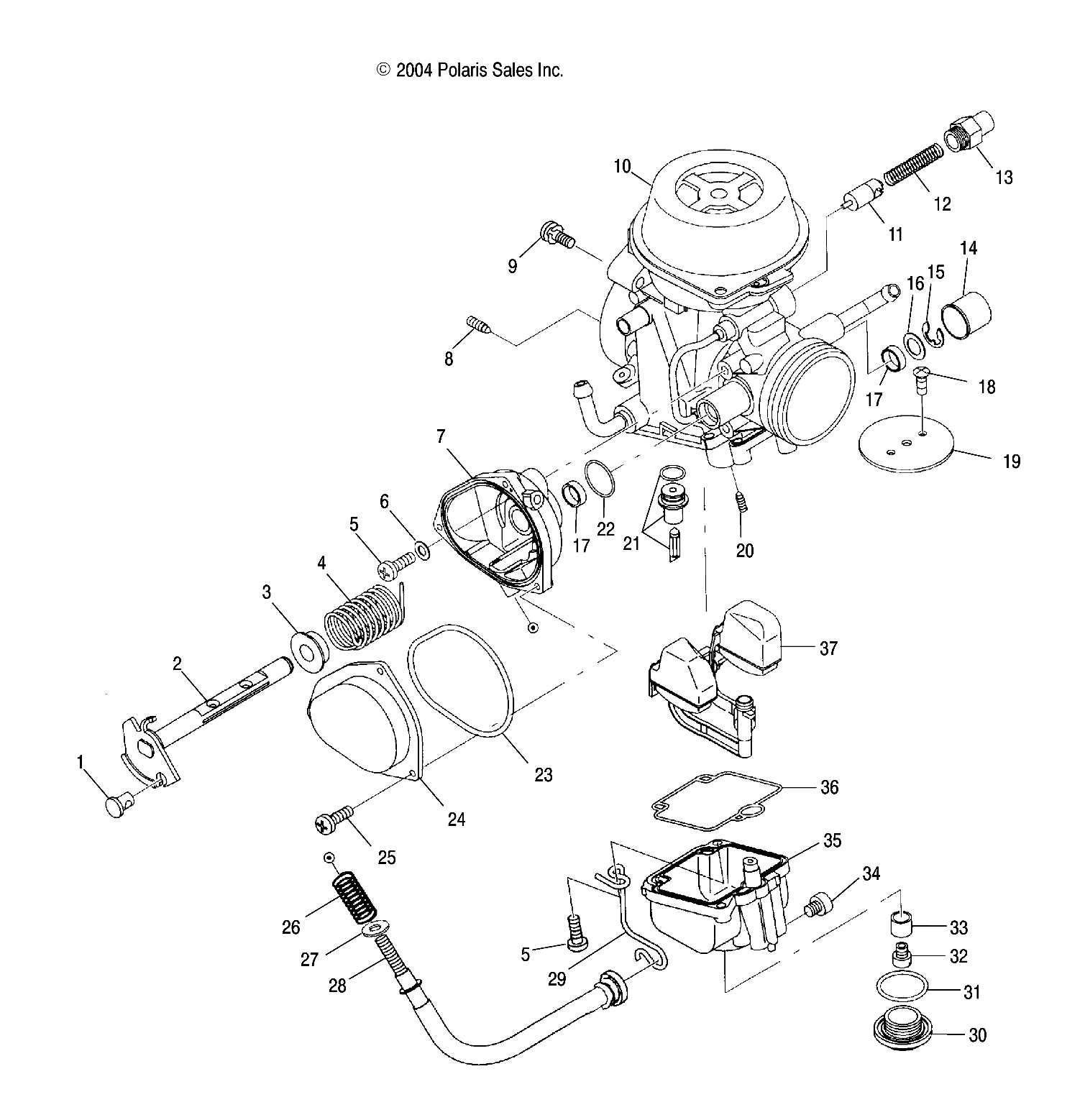 2007 polaris sportsman 500 parts diagram