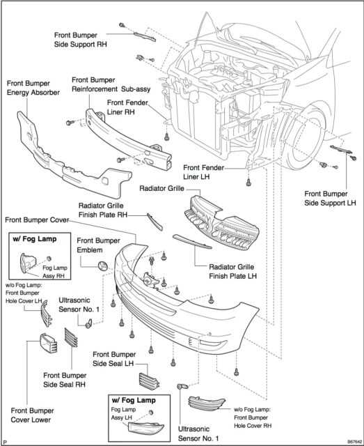 2007 toyota sienna parts diagram