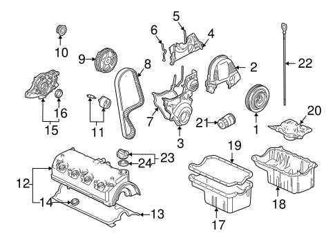 2008 honda civic engine parts diagram