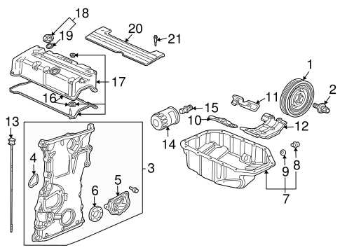 2008 honda civic engine parts diagram