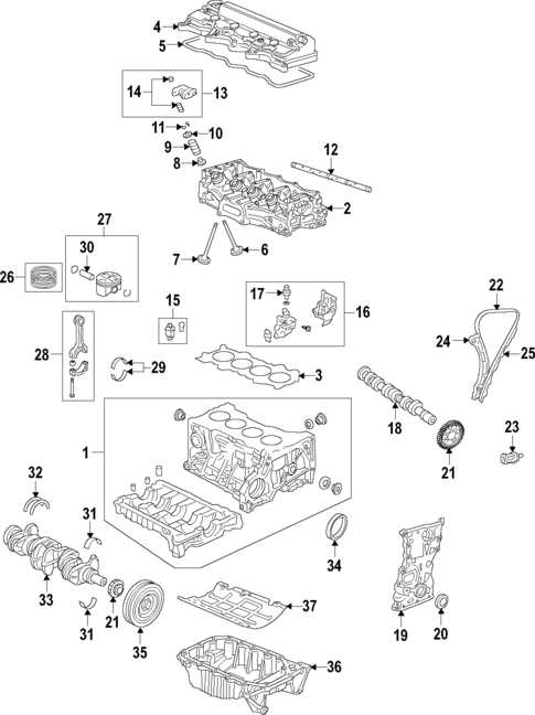 2008 honda civic engine parts diagram