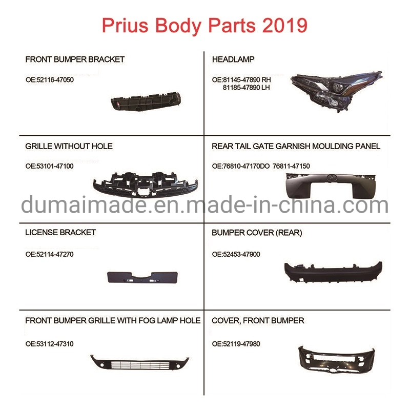 2010 toyota prius body parts diagram