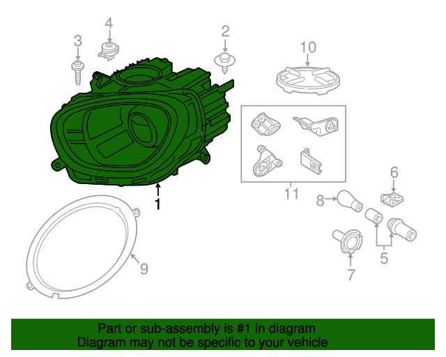 2011 mini cooper parts diagram