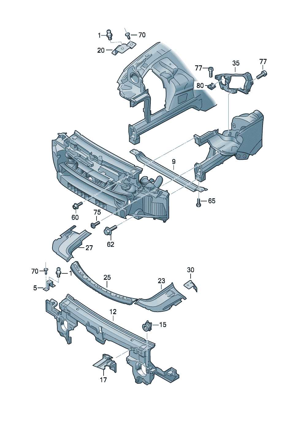 2011 ford f150 front bumper parts diagram