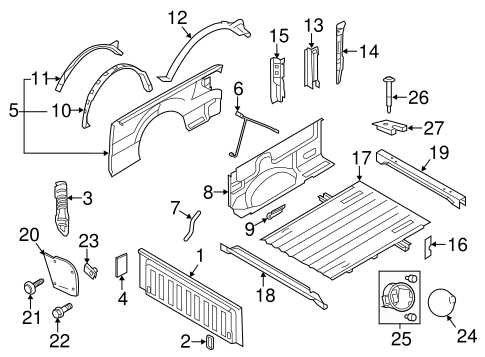 2011 ford f150 front bumper parts diagram