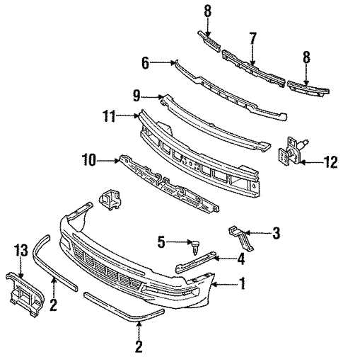 2011 ford f150 front bumper parts diagram