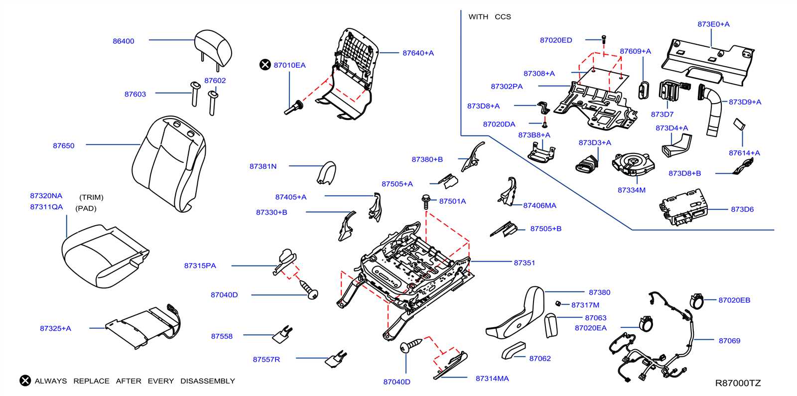 2012 nissan rogue parts diagram