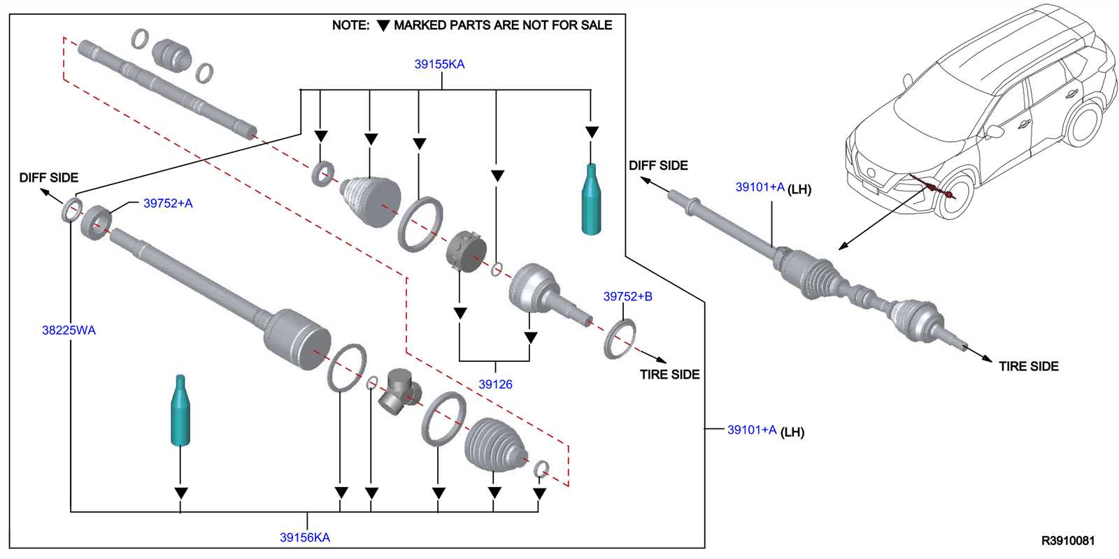 2012 nissan rogue parts diagram