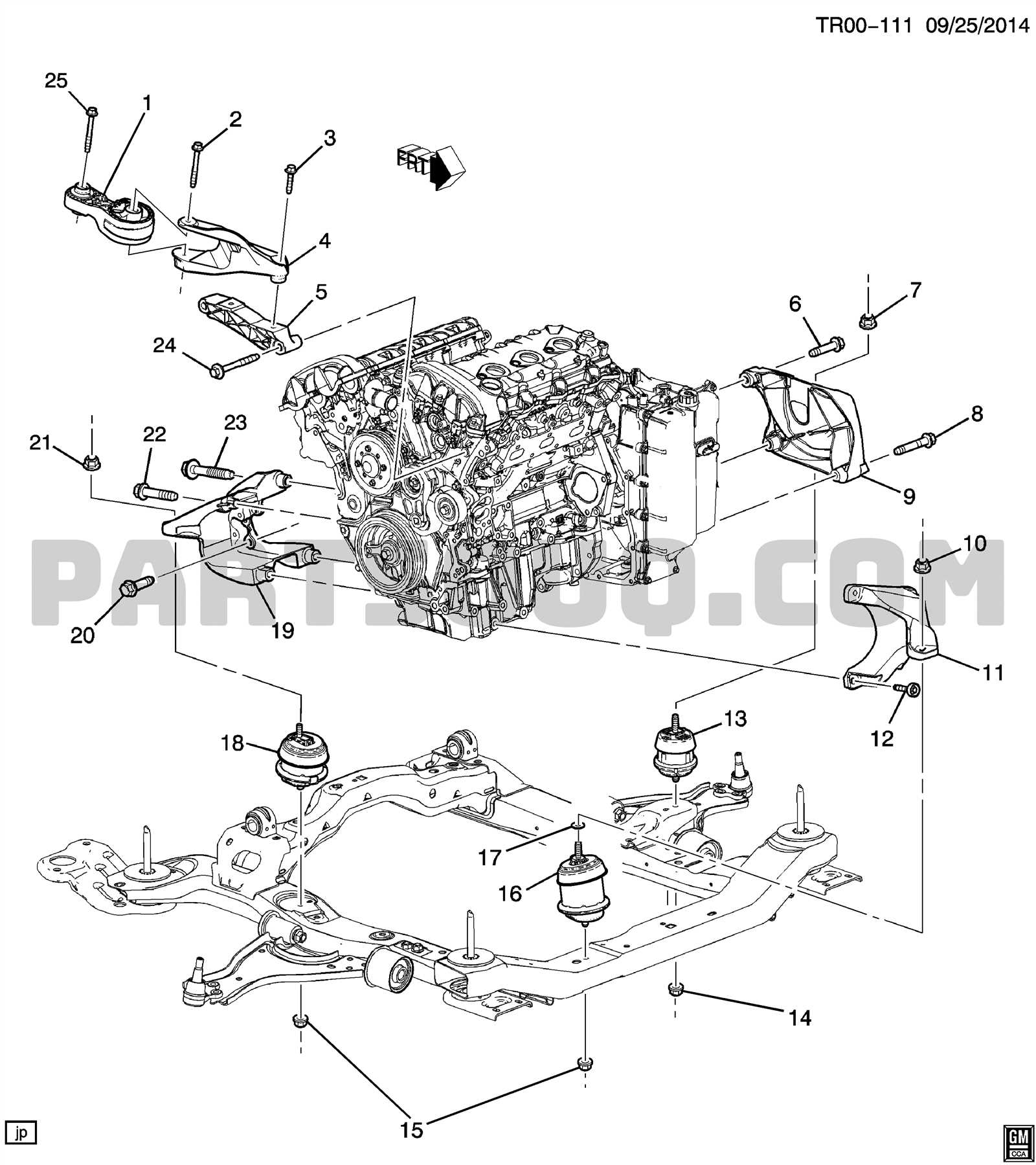 2012 chevy traverse parts diagram