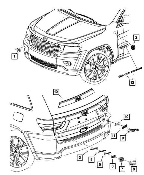 2013 jeep grand cherokee parts diagram