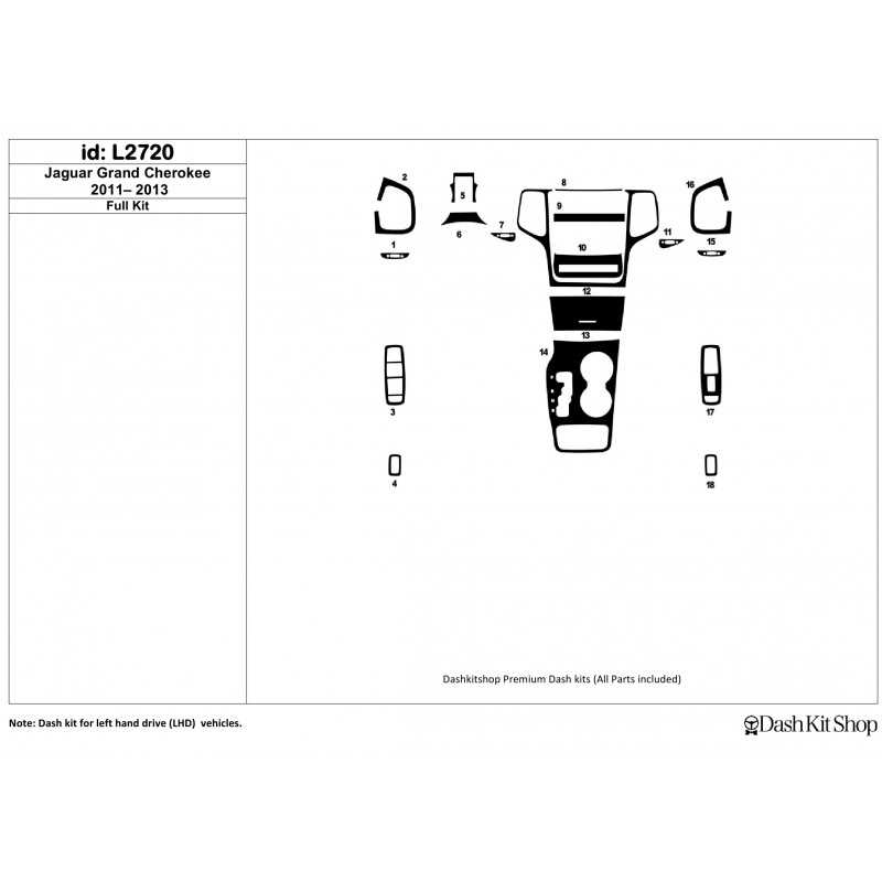 2013 jeep grand cherokee parts diagram