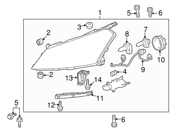 2014 chevy traverse parts diagram