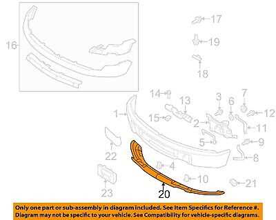 2014 ford f150 front bumper parts diagram