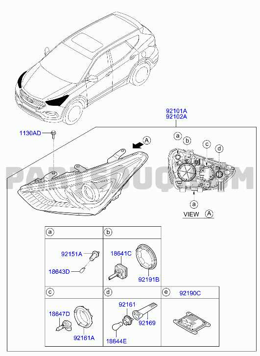 2014 hyundai santa fe parts diagram