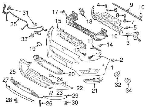 2015 ford f150 front bumper parts diagram