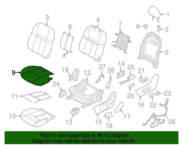 2016 nissan rogue parts diagram