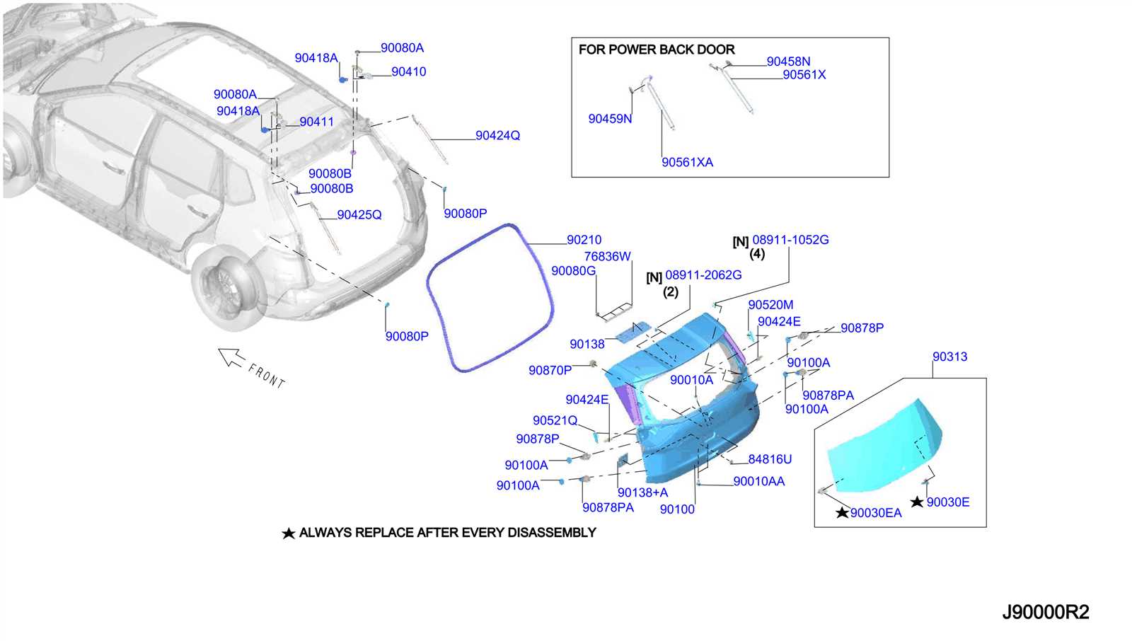 2016 nissan rogue parts diagram