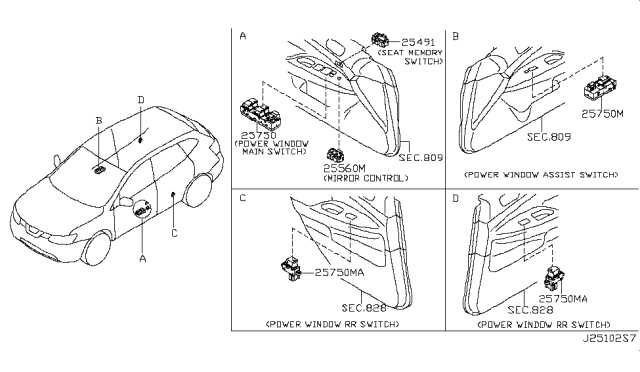 2016 nissan rogue parts diagram