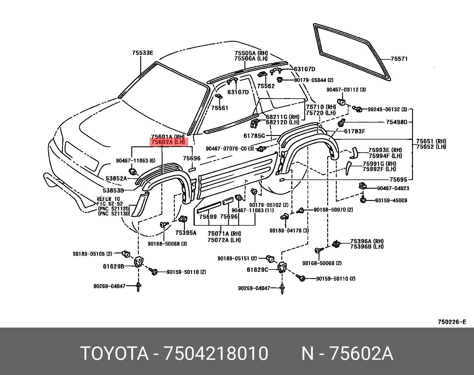 2016 toyota rav4 body parts diagram