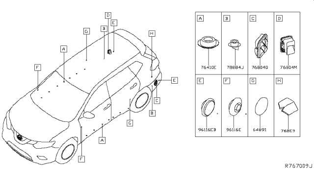 2016 nissan rogue parts diagram