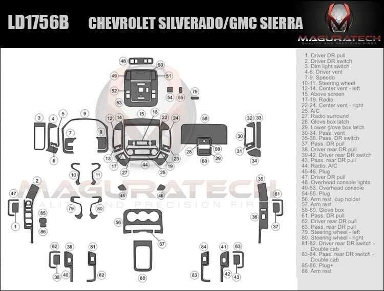 2017 chevrolet silverado 1500 parts diagram