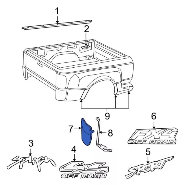 2017 toyota tacoma rear bumper parts diagram