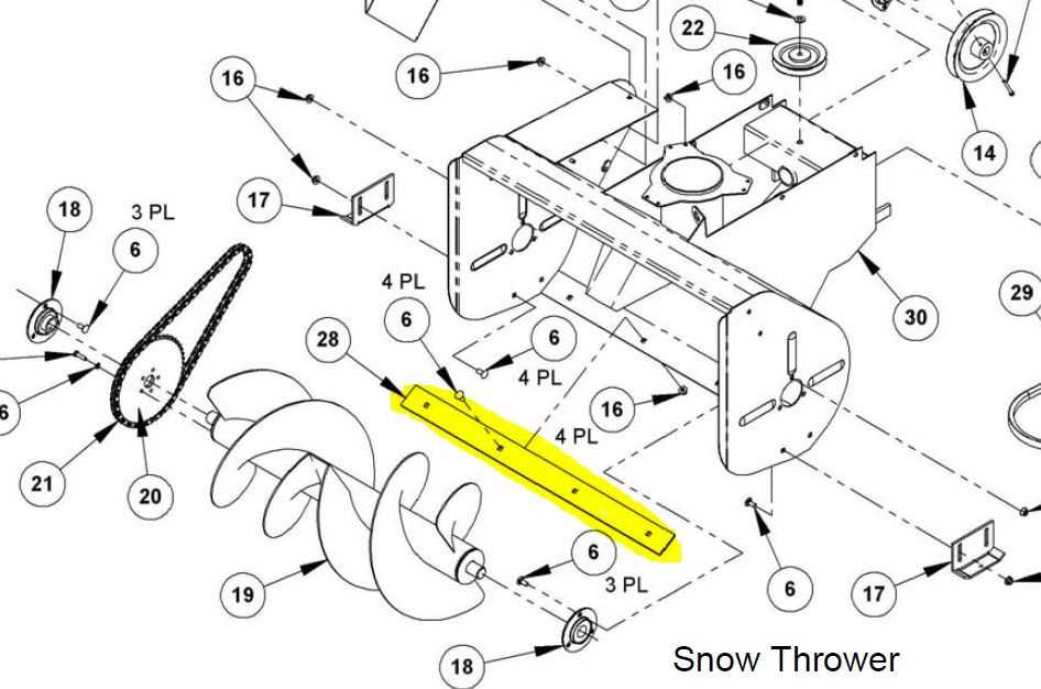 44 inch john deere 44 snowblower parts diagram