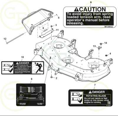 48 inch john deere 48 mower deck parts diagram