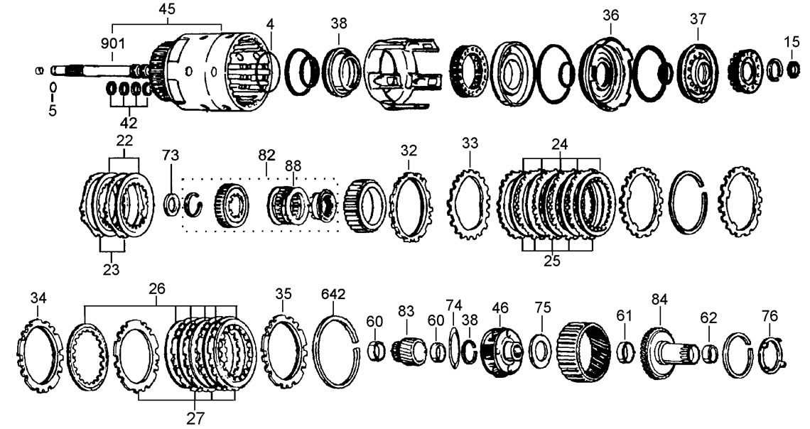 4l60e assembly 4l60e transmission parts diagram