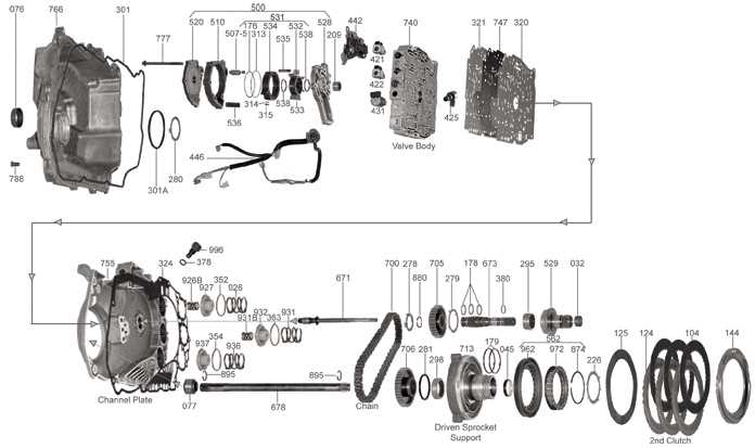 4t45e transmission parts diagram