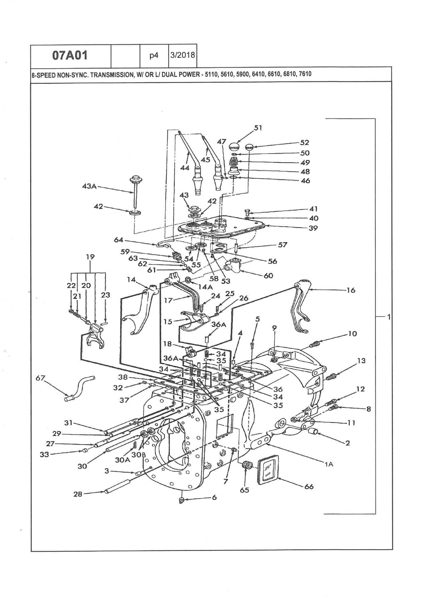 5610 ford tractor parts diagram