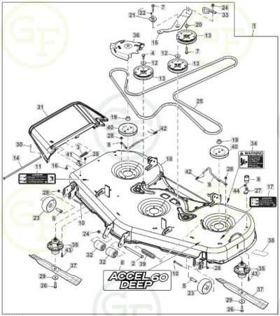 60d mower deck parts diagram