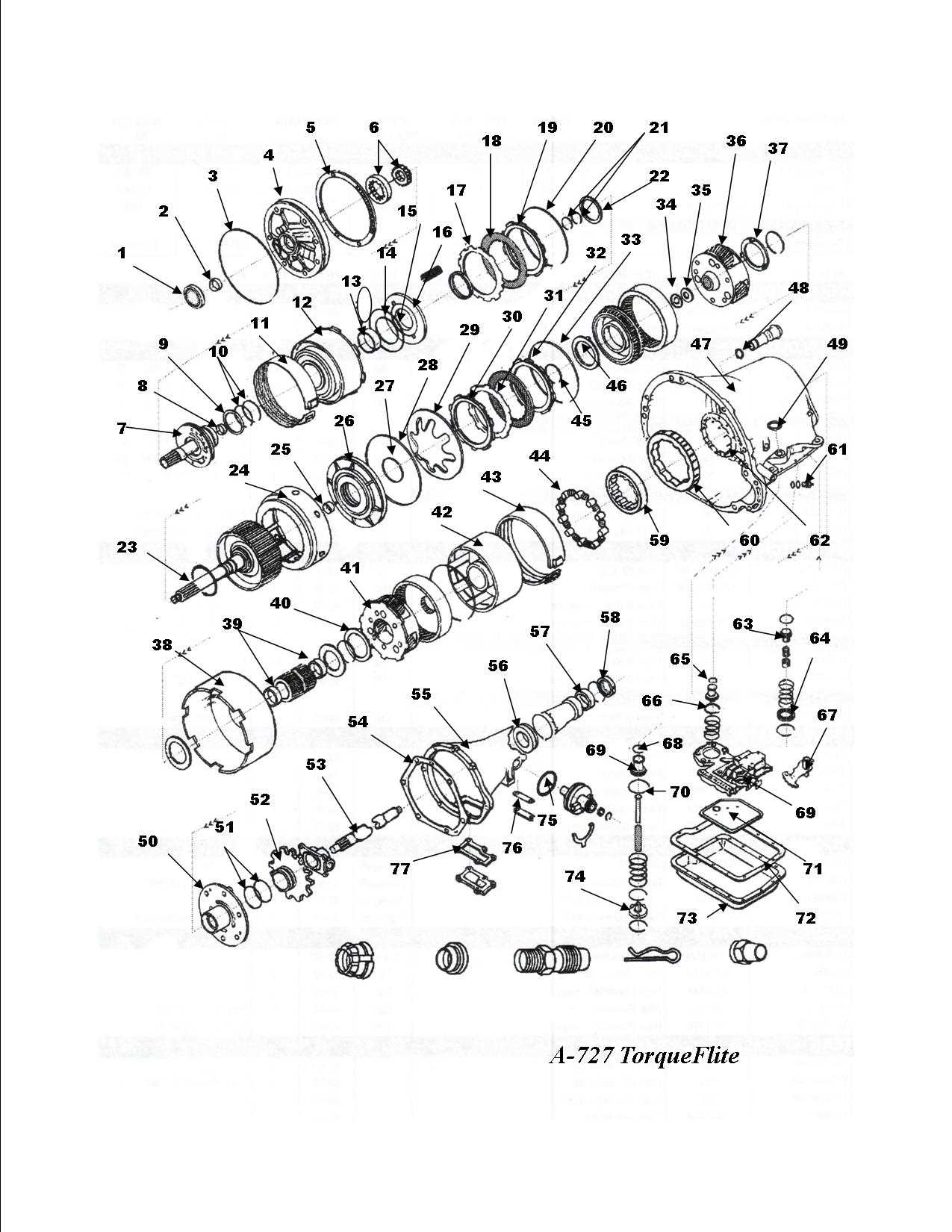 727 transmission parts diagram