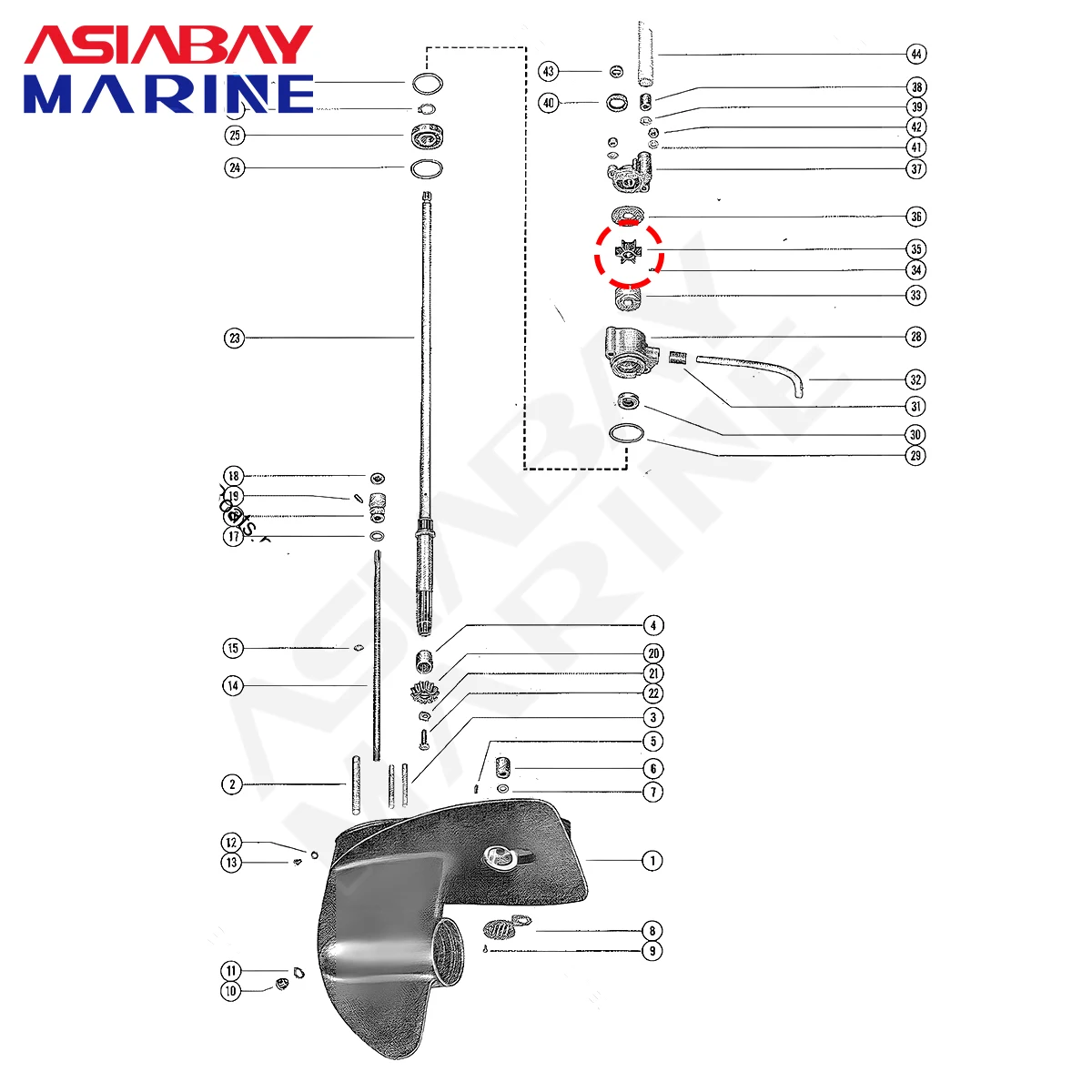 9.8 hp mercury outboard parts diagram