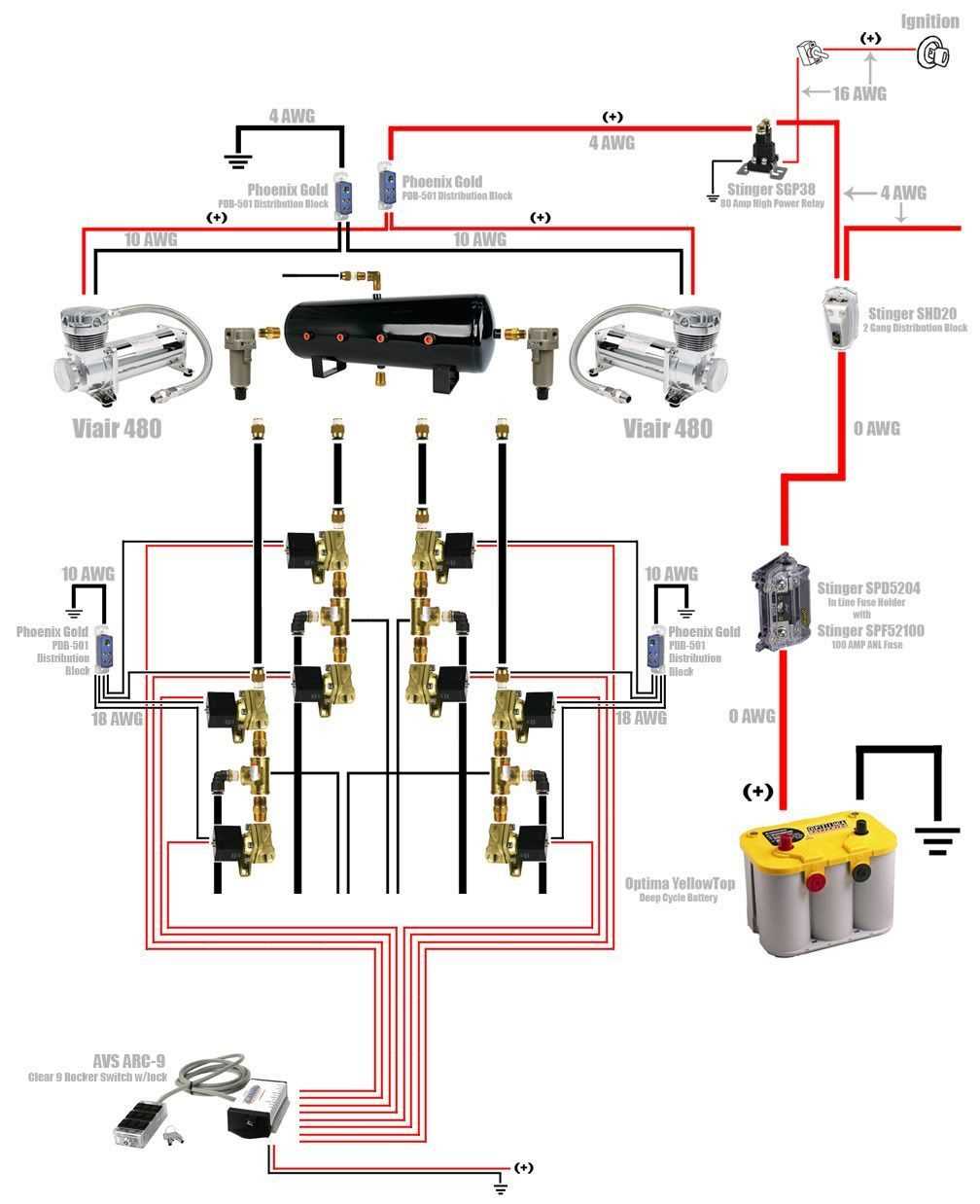 air suspension parts diagram