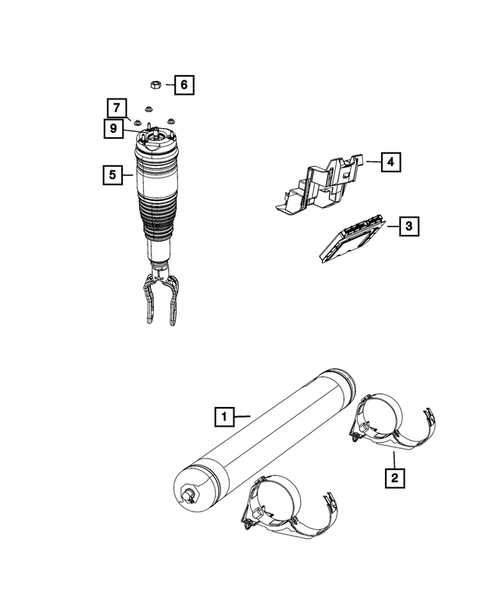 air suspension parts diagram