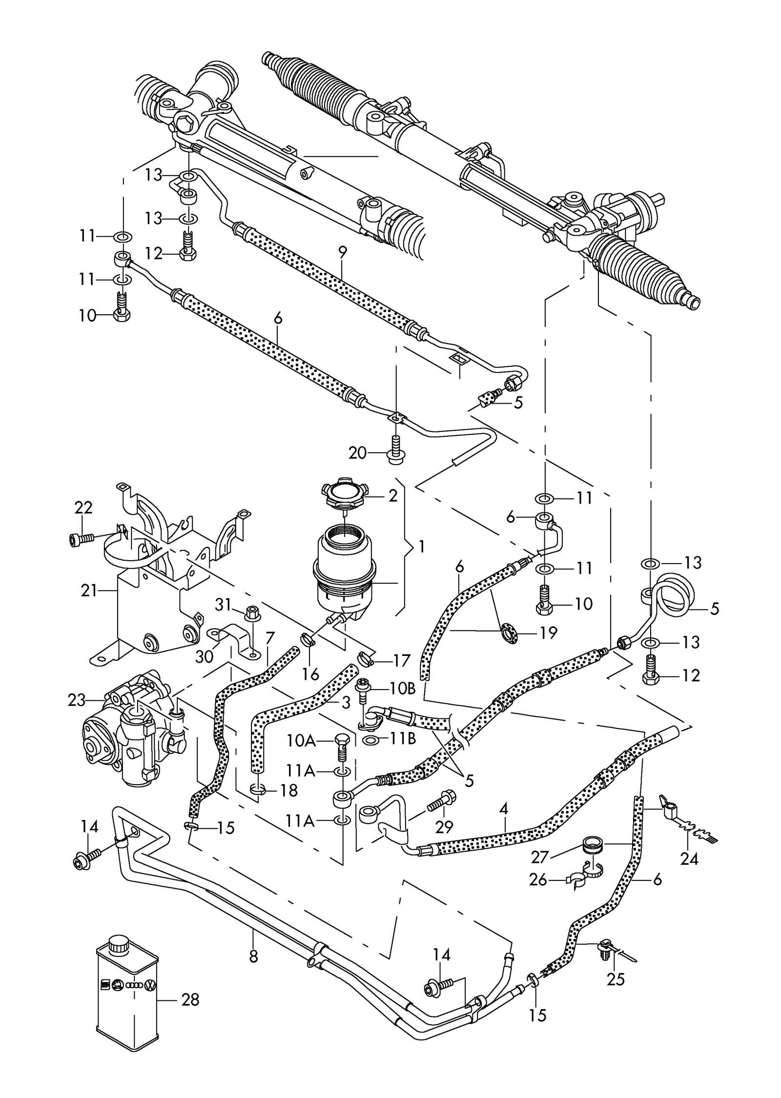 audi a6 parts diagram