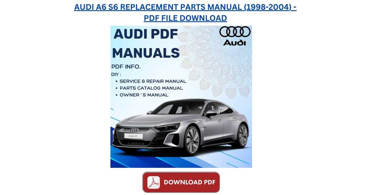 audi a6 parts diagram