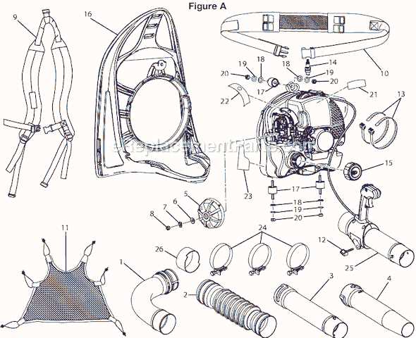 backpack blower ryobi bp42 parts diagram