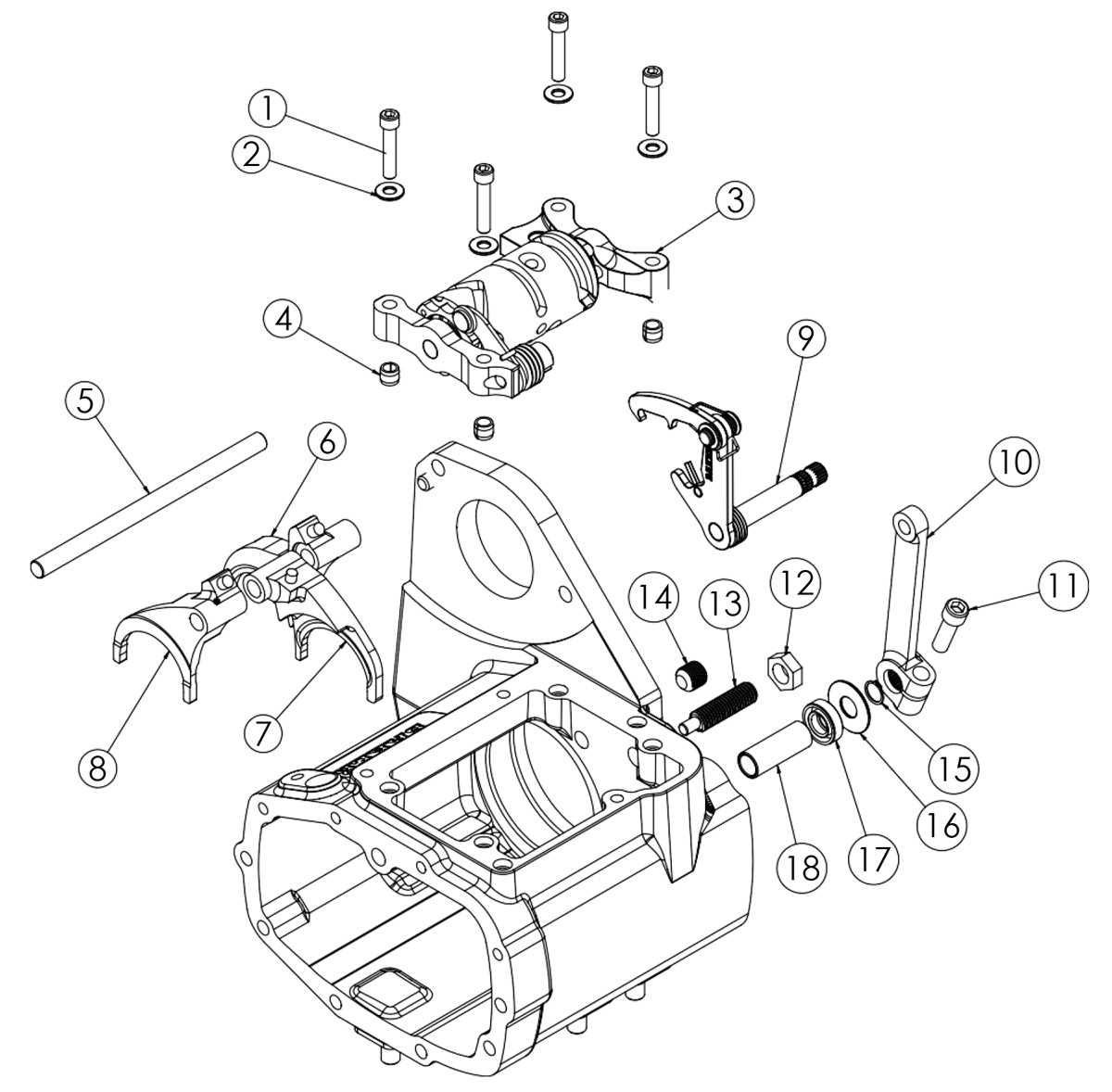 baker transmission parts diagram