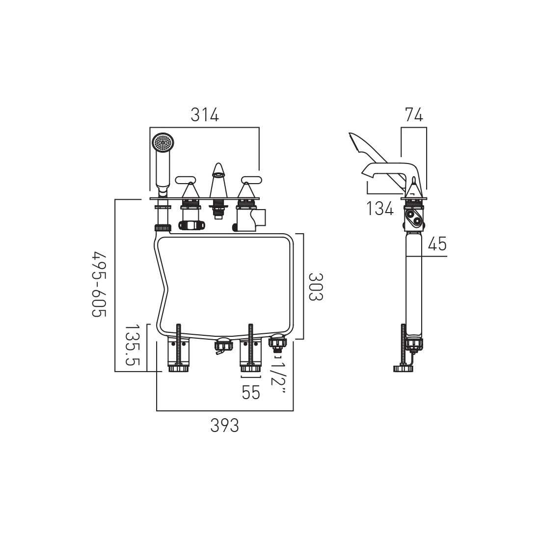 bath shower mixer tap parts diagram